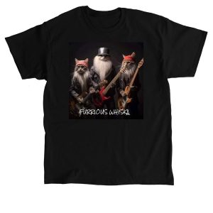 These cats rock. Furrious Whiska cool guitar shirts.